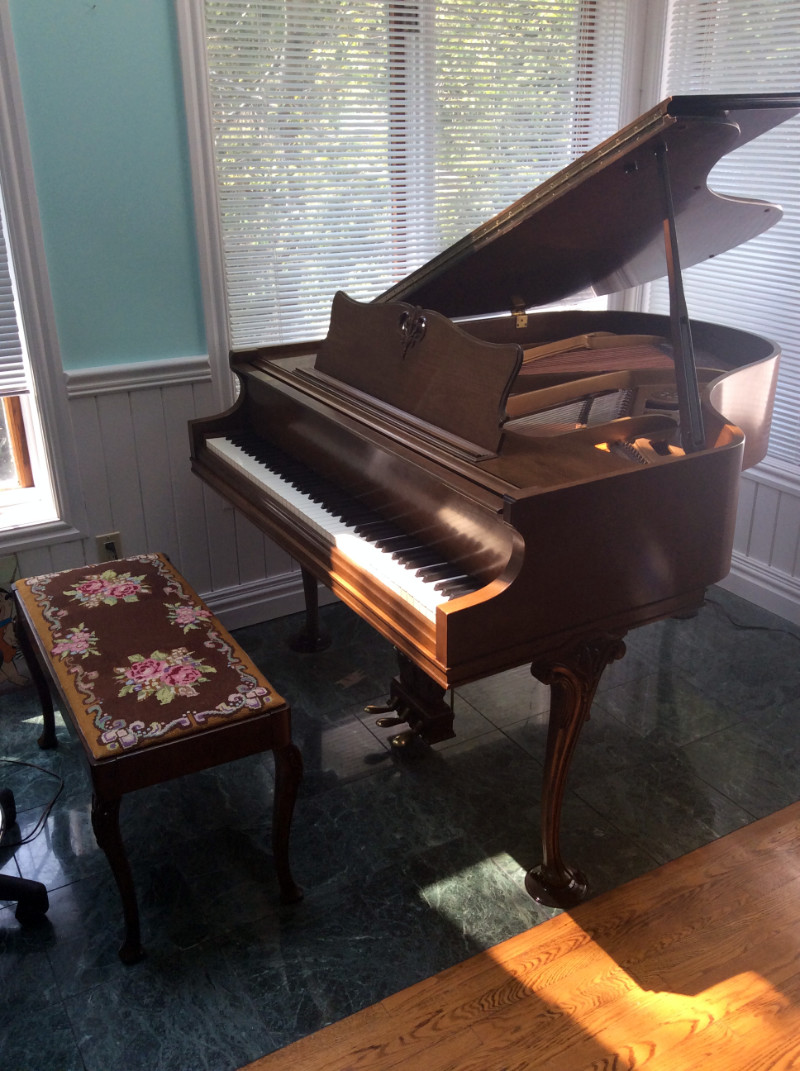 Chickering piano restored by Piano Man
